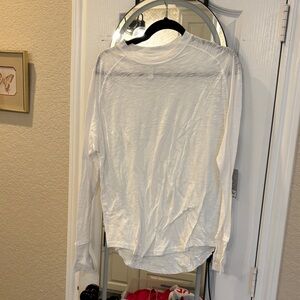 Zella White Long Sleeve Tee